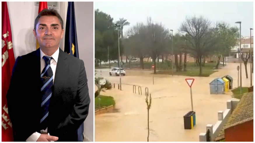 Antonio Luis Mula y calles inundadas