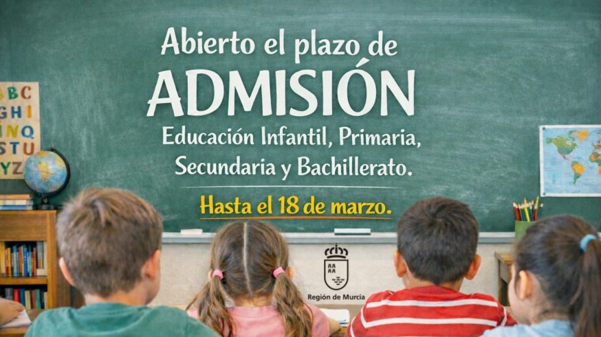Abierto el proceso de admisión escolar 2026-2027 con más plazas gratuitas y reducción de ratios en la Región 