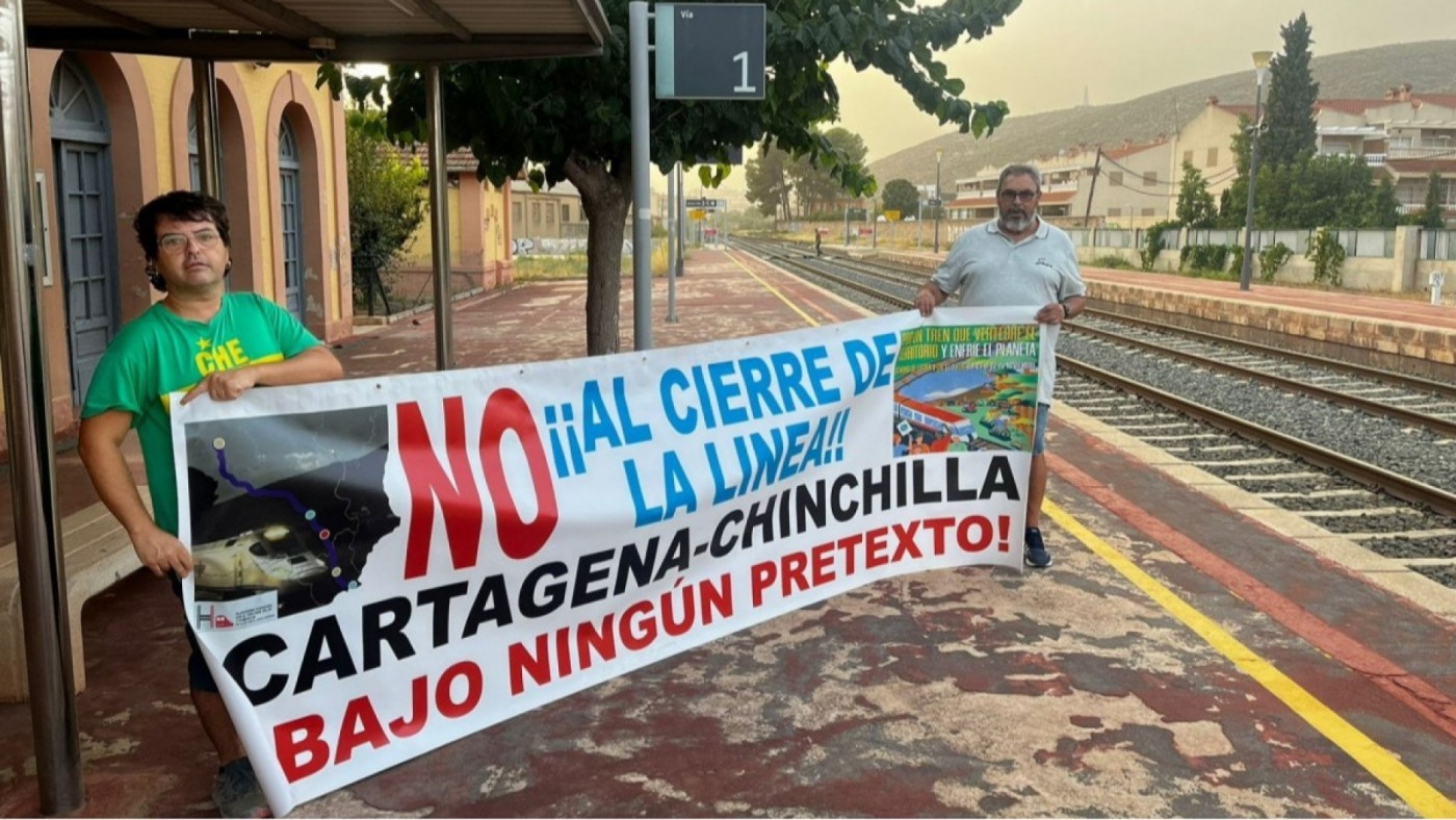 La Plataforma por el tren de Hellín vuelve a reivindicar la reapertura de la línea ferroviaria Cartagena-Chinchilla