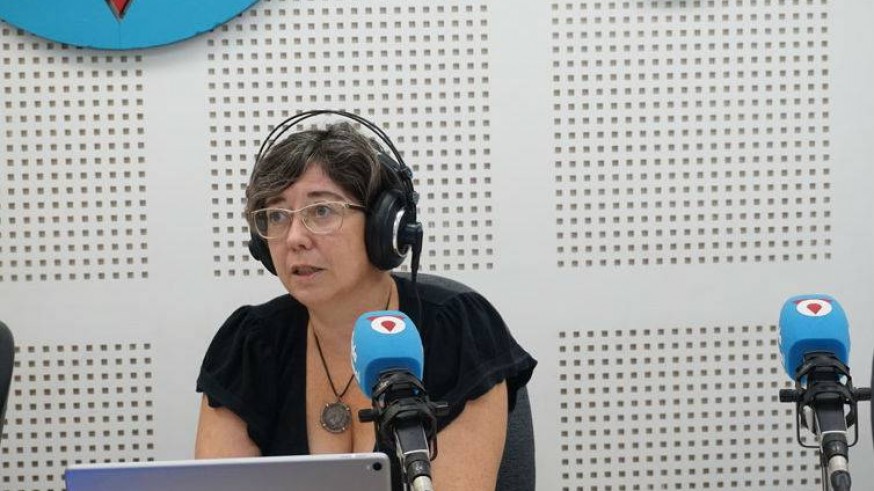 Mª Ángeles Rol durante la entrevista