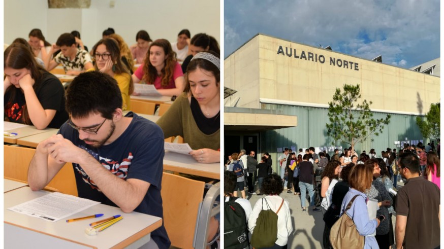 Exámenes en Cartagena y ambiente en el campus de Espinardo de Murcia