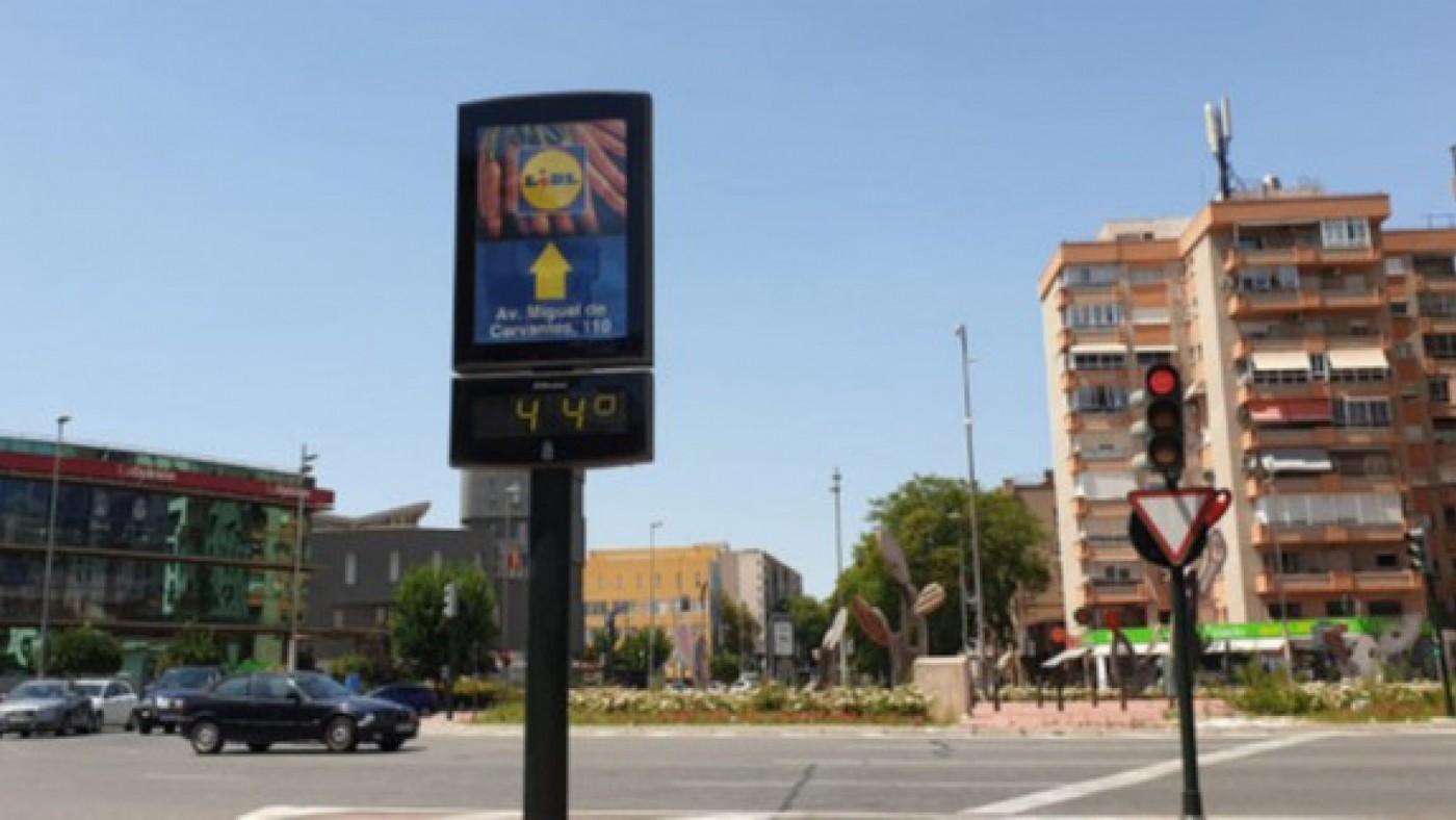 La temperatura media de Murcia sube más de un grado en una década