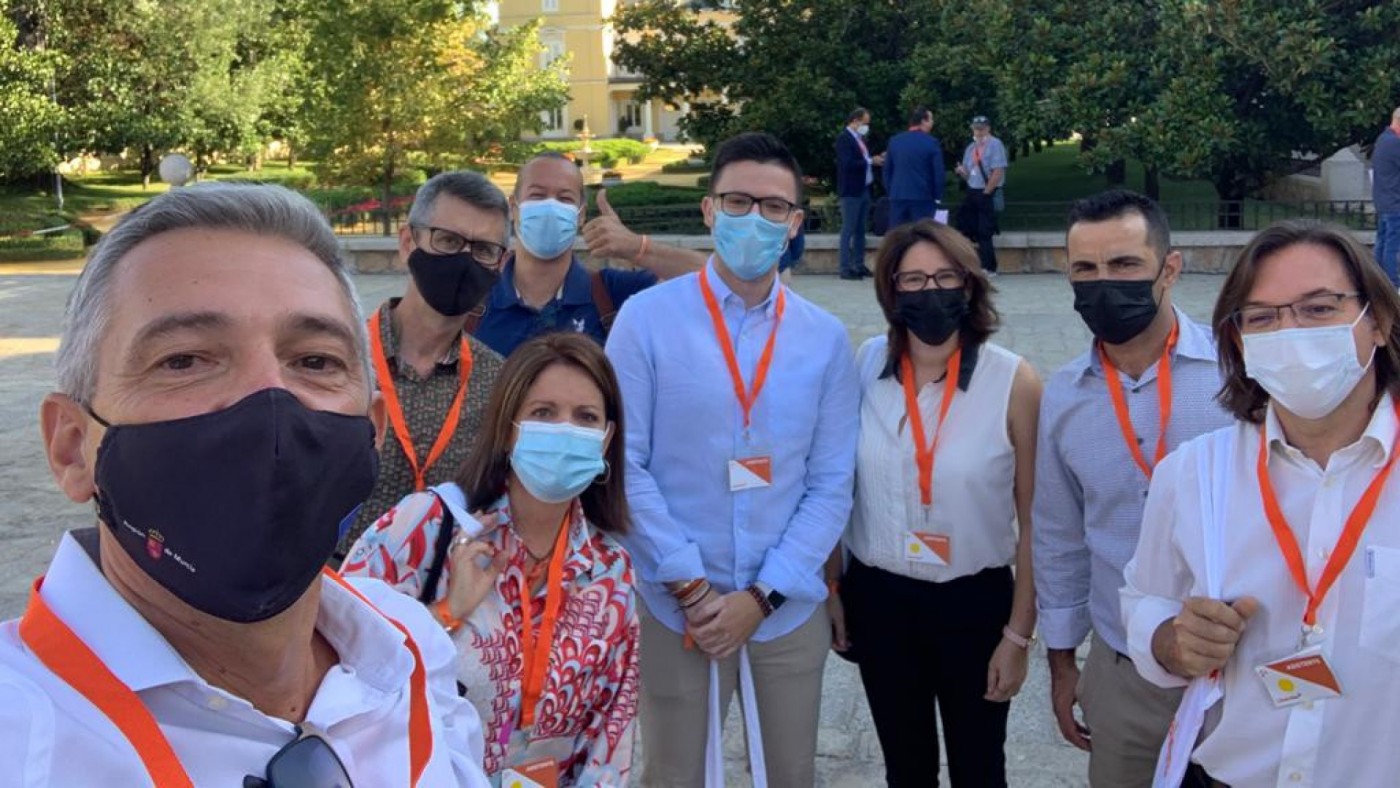 Asistentes murcianos a la convención de Ciudadanos en Madrid. Foto: C´s