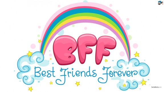Las letras BFF (best friends forever)