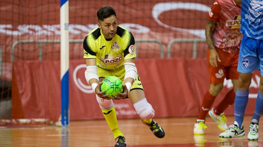 Juanjo, en un partido de la pasada temporada