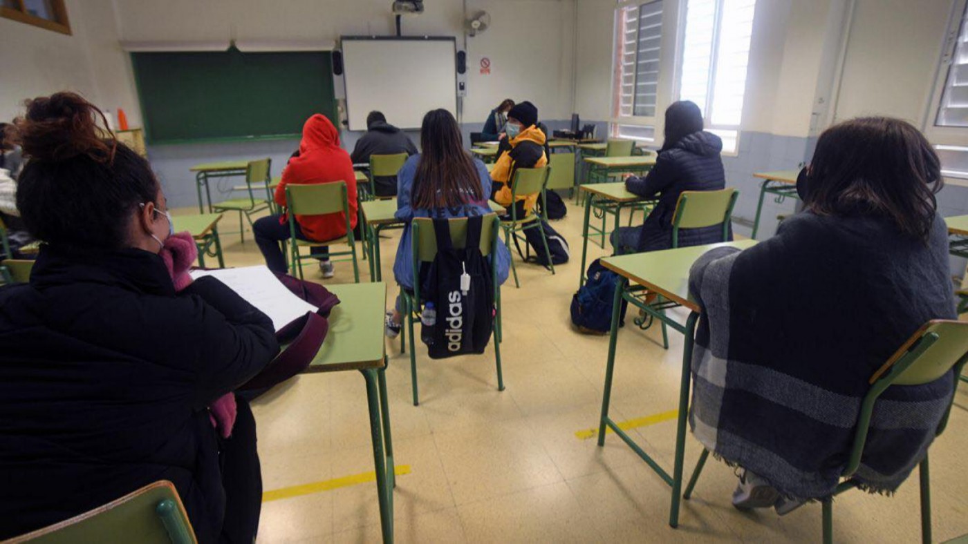 Alumnos de un instituto de Murcia