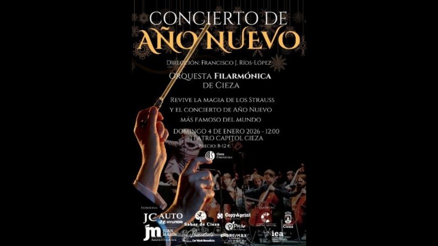 La Orquesta Filarmónica de Cieza recupera la tradición con su gran Concierto de Año Nuevo