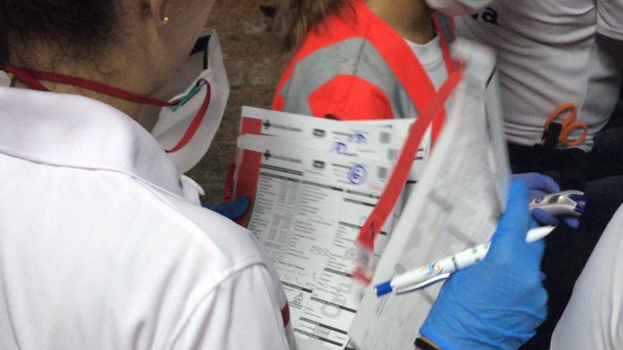 Equipo de atención de Emergencias de Cruz Roja