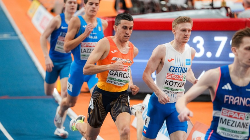 Mariano García, segundo en su serie, se mete en semifinales de los 800 en el europeo