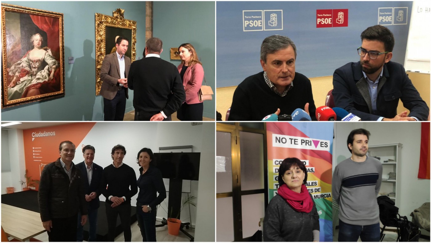 Actos de campaña de los candidatos por la Región de PP, PSOE, Cs y Unidas Podemos. ORM