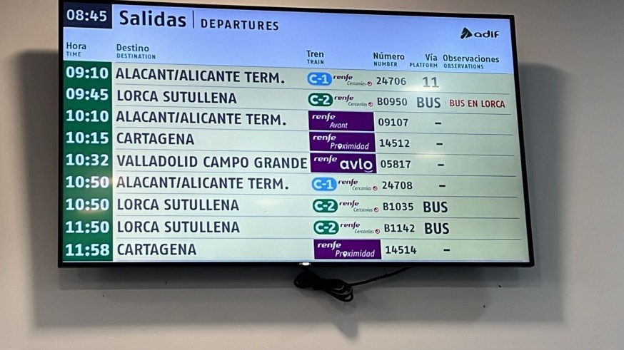 Adif asegura que los trenes AVE entre Madrid y Levante recuperan la normalidad