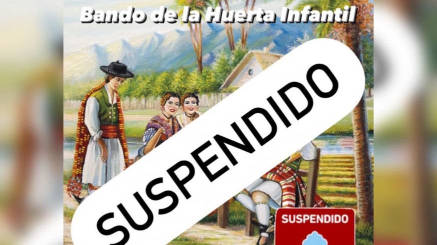 Suspendido el Bando de la Huerta Infantil en Murcia debido a la lluvia