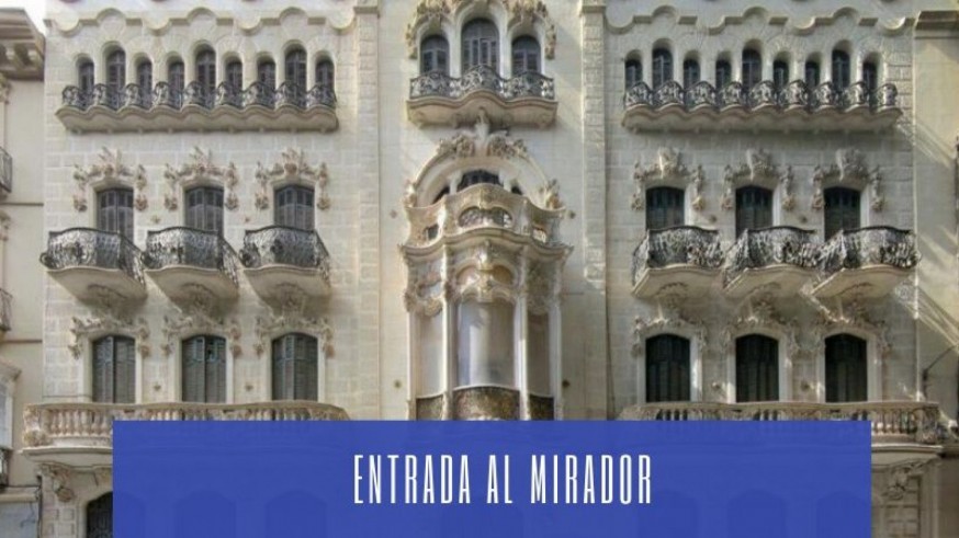 La entrada al mirador