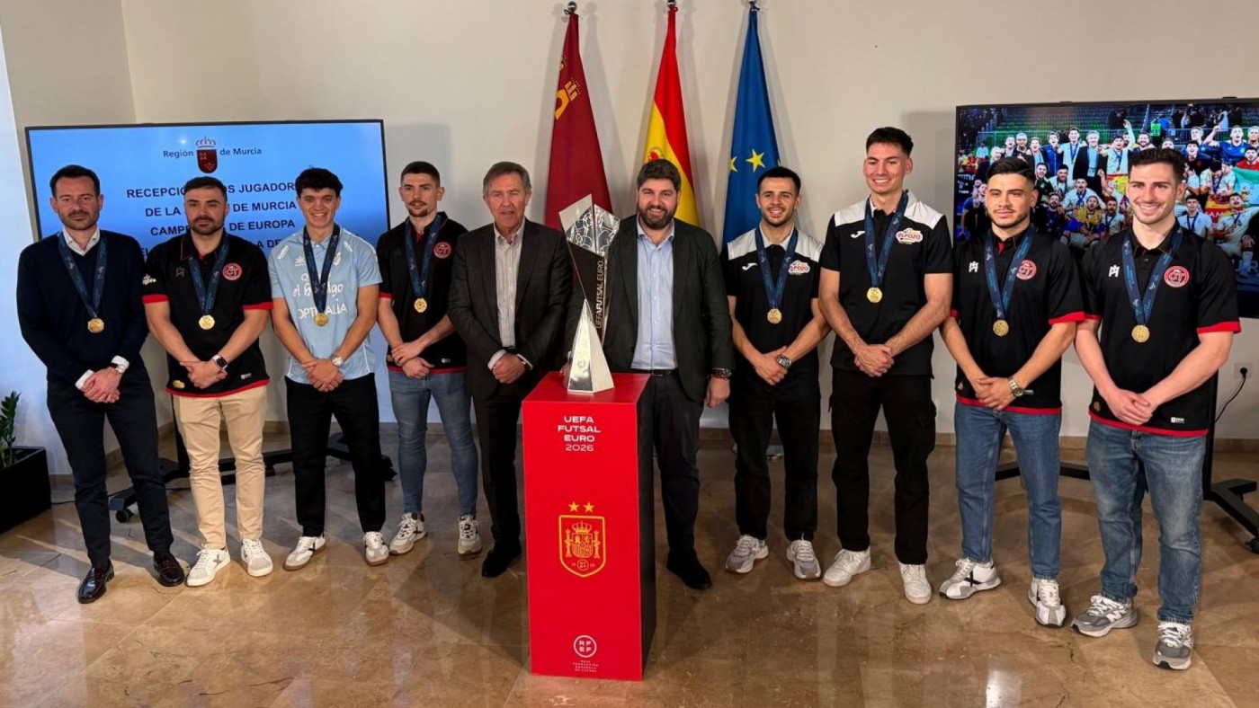 López Miras: "Sin la Región de Murcia, España no habría ganado la Eurocopa de fútbol sala"