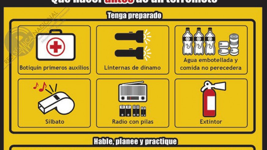 Recomendaciones a tener en cuenta durante un terremoto