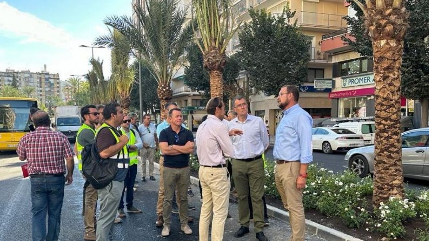 Las obras de movilidad en Gran Vía y Avenida de la Constitución en Murcia están "prácticamente finalizadas"