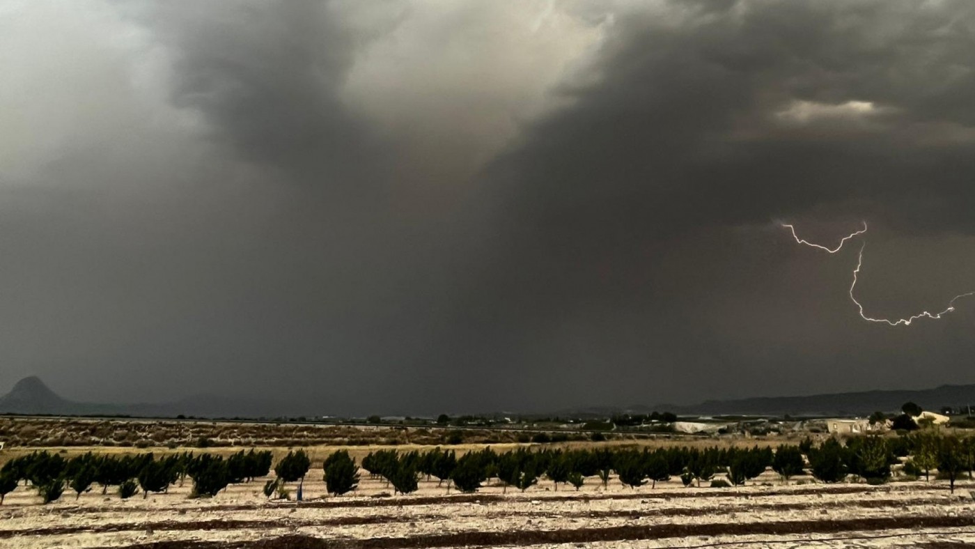 Vuelven los avisos por lluvias a la Región de Murcia