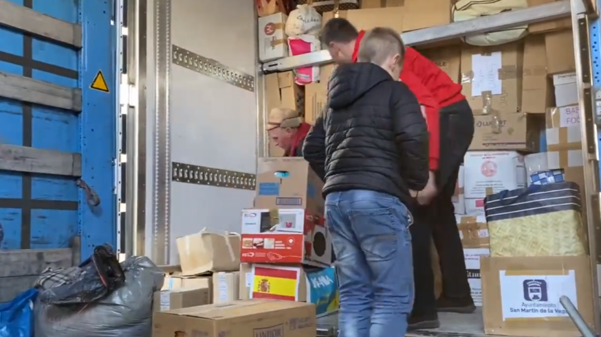 El segundo camión de ayuda humanitaria enviado por la Universidad de Murcia en el que viaja ONDA REGIONAL ya está en Hungría