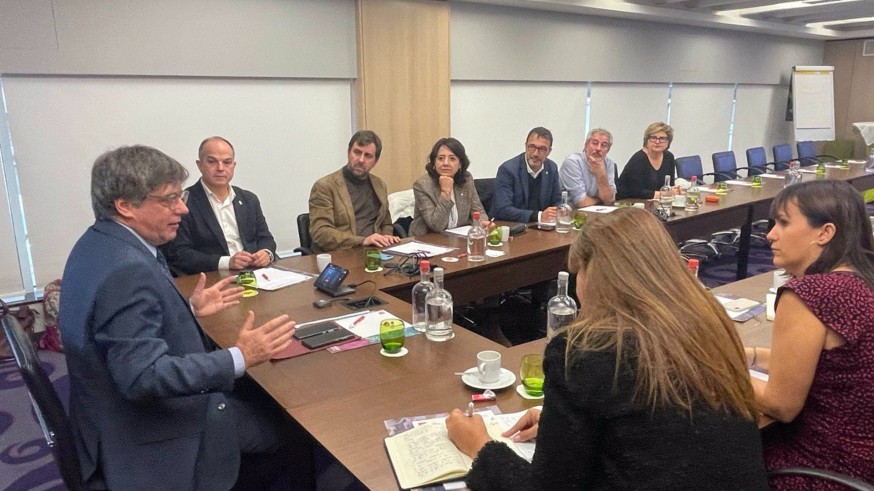 Los miembros de la permanente de Junts viajan a Bruselas para reunirse con Puigdemont