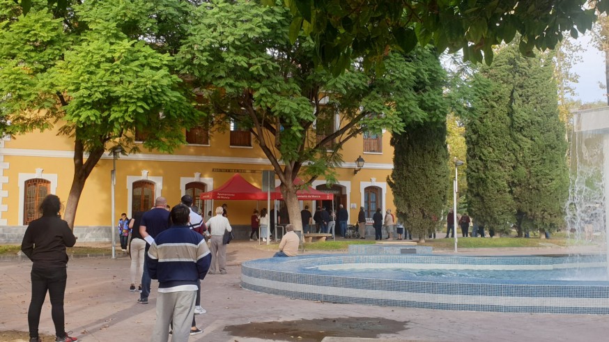 Centro de vacunación en Jardín de El Salitre (Murcia). ORM