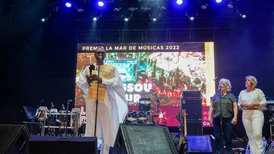 Youssou N'Dour recibe este lunes el premio 'La Mar de Músicas 2022'