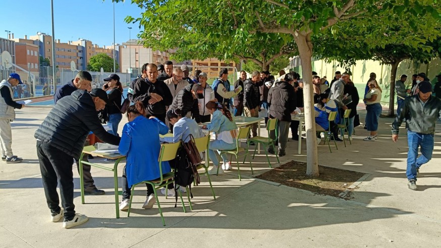 Dispositivo ambulante de Rumiñahui en Lorca para emitir certificados de vulnerabilidad