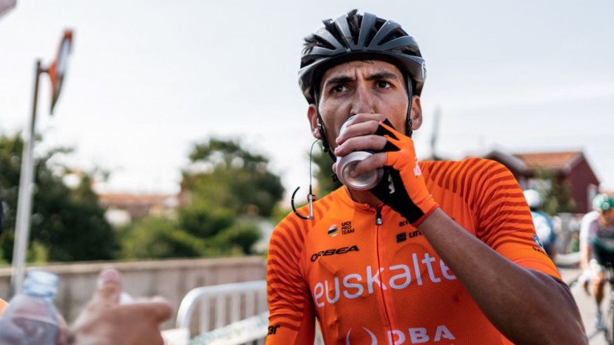 Antonio Soto, tras una etapa de la Vuelta a España