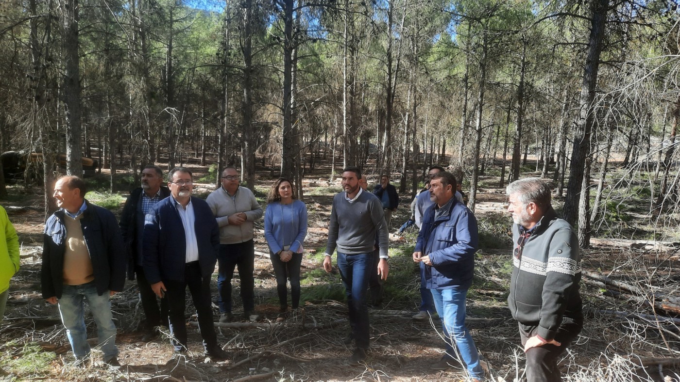 El consejero de Medio Ambiente, Antonio Luengo, en una zona de monte de Lorca