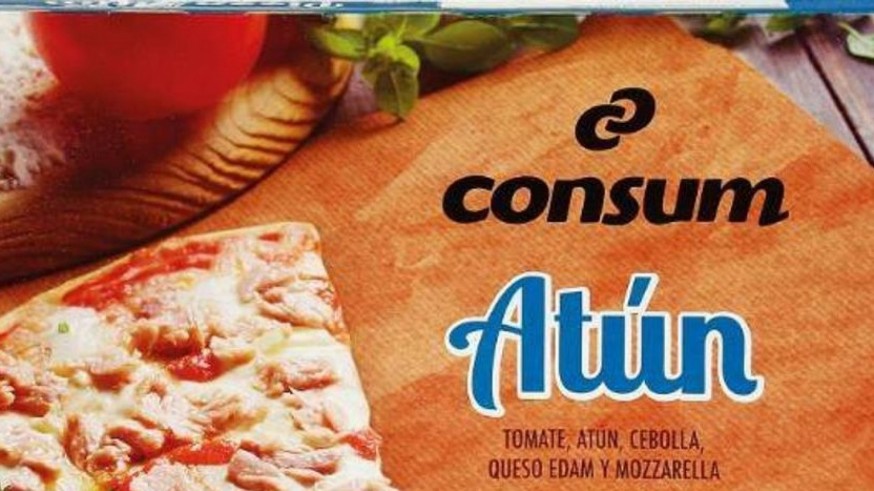 Sanidad retira unas pizzas de atún de la marca Consum por contener exceso de histamina