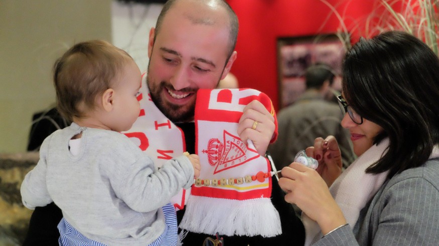 Domenico Borriello, en la visita que hizo a Murcia en 2018.
