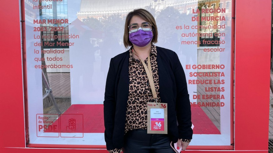 Nuria García Sánchez, nueva secretaria de Organización del PSRM-PSOE. Foto: ORM