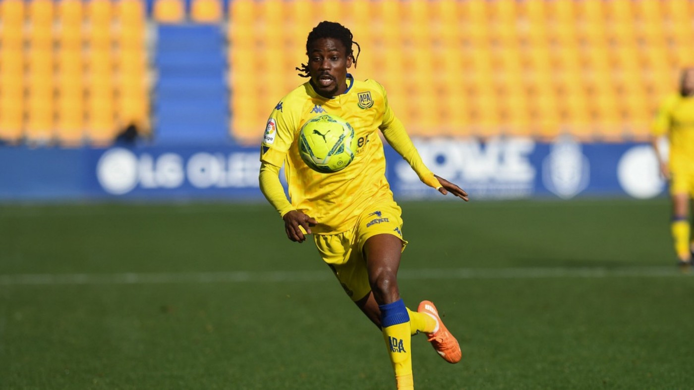 Richard Boateng, en un partido con el Alcorcón