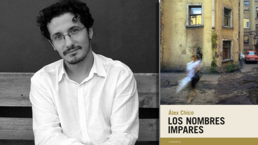 Álex Chico y portada de 'Los nombres impares'
