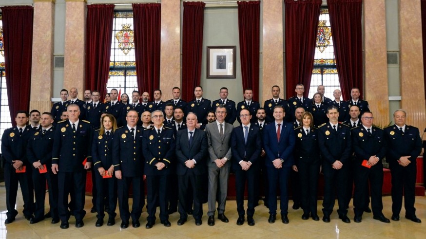 Acto de toma de posesión de mandos de la policía local el pasado jueves