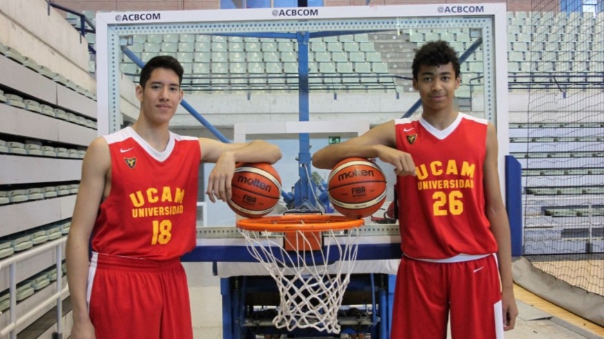 Edy Valentino e Izan Almansa son los jugadores que han abandonado el UCAM. Foto: UCAM Murcia