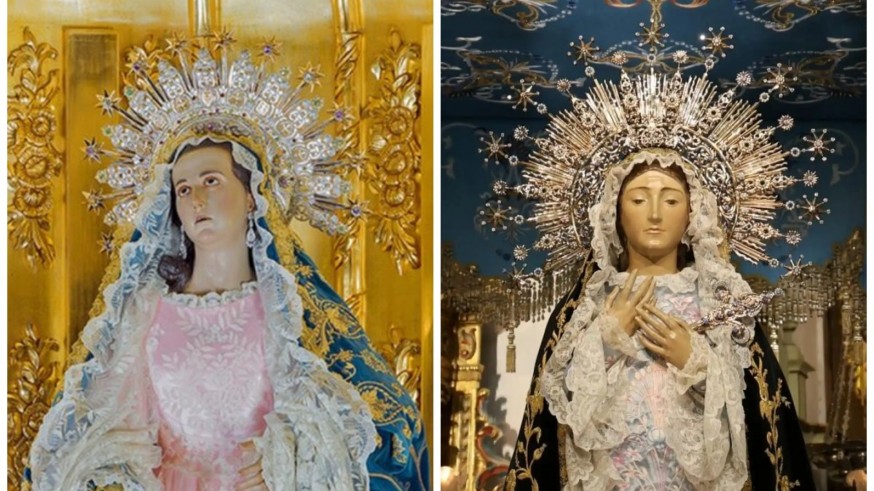Semana Santa en Lorca: El espectáculo de azules y blancos entre bordados