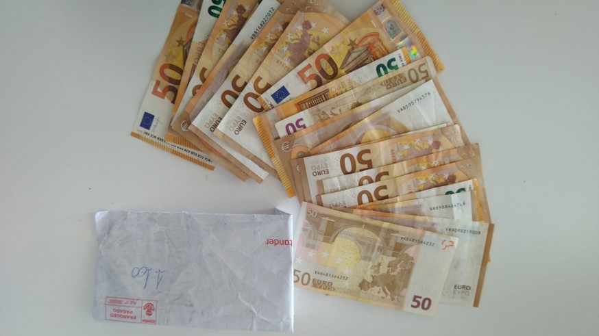 Dinero encontrado por una vecina de Cehegín