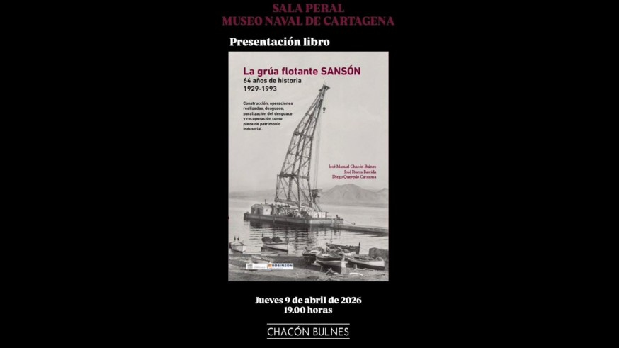 El Museo Naval de Cartagena rinde homenaje a la legendaria grúa Sansón con la presentación de su libro y modelo premiados