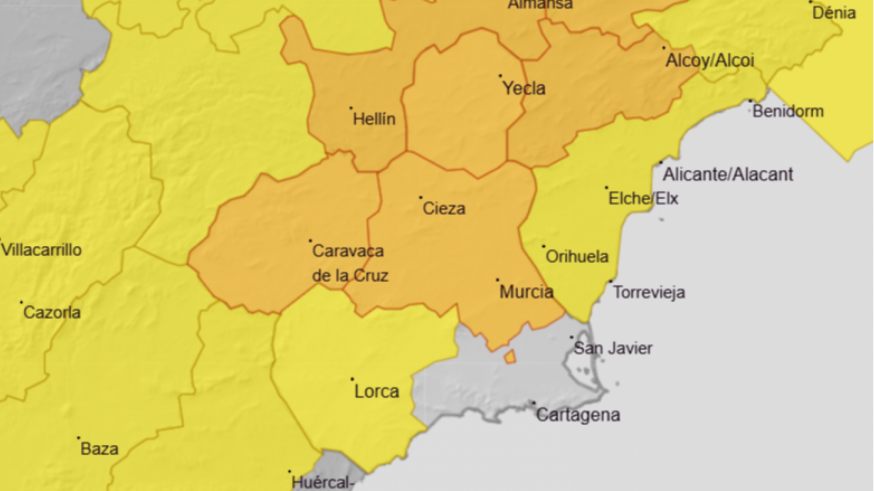Aviso naranja por lluvias y tormentas en el Altiplano y Noroeste