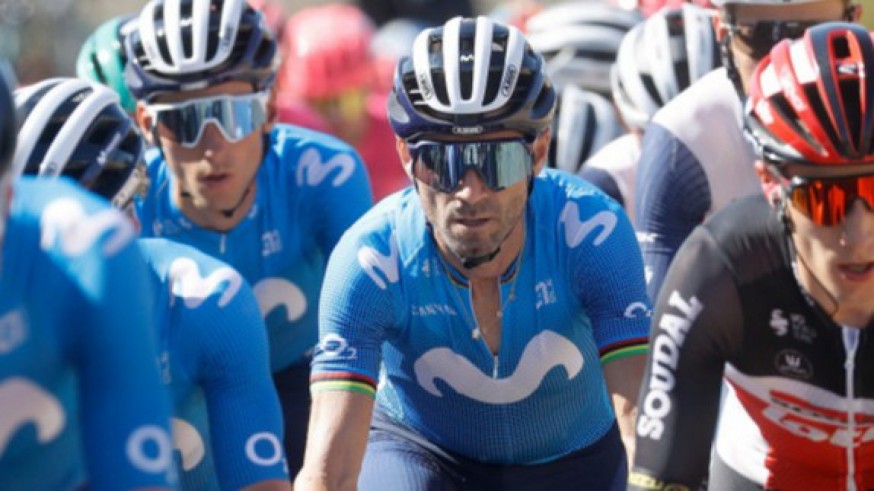 Alejandro Valverde durante la última edición de La Vuelta. Foto: Movistar Team
