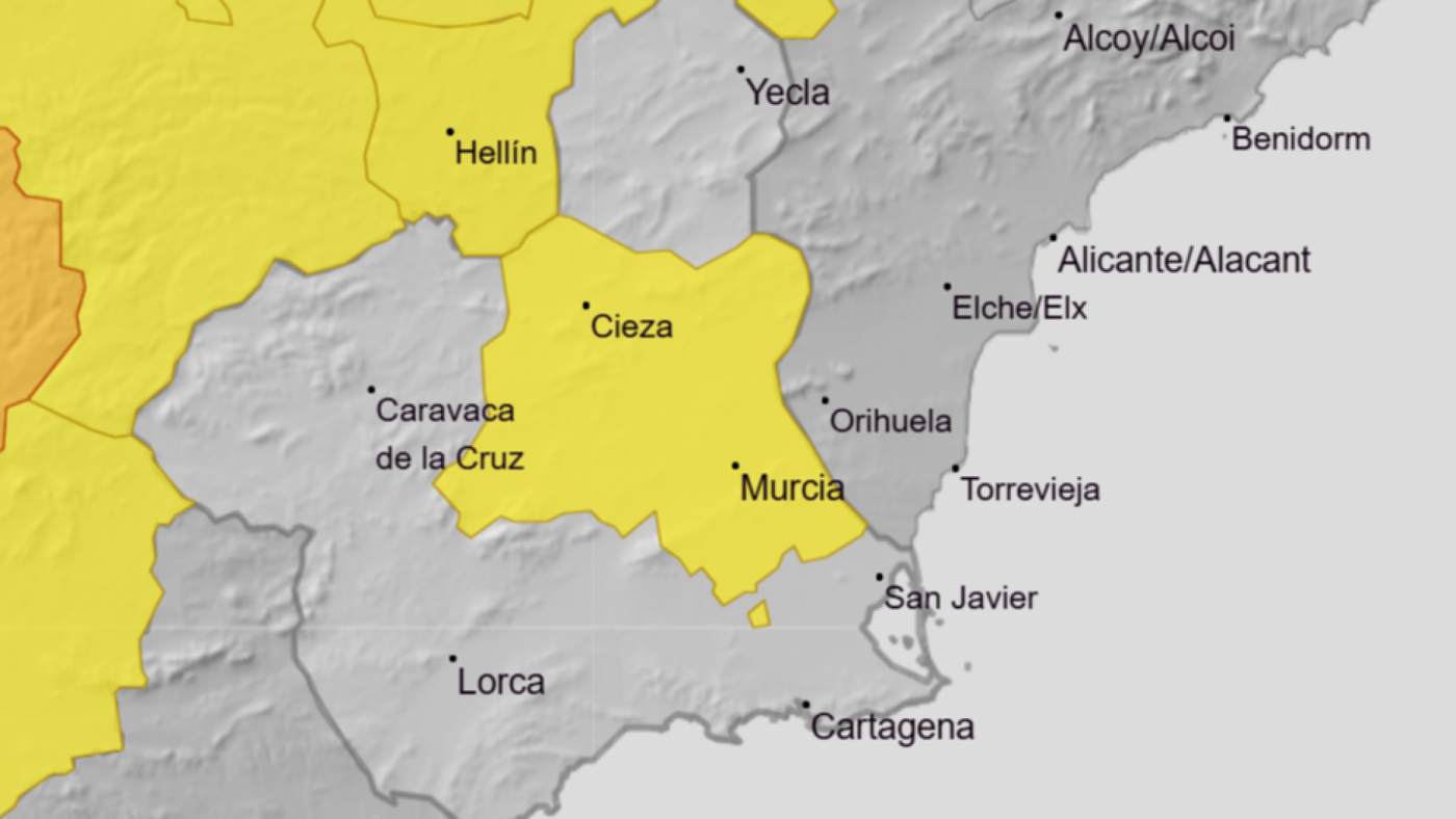AEMET activa para el martes el primer aviso para la Región de Murcia en la ola de calor