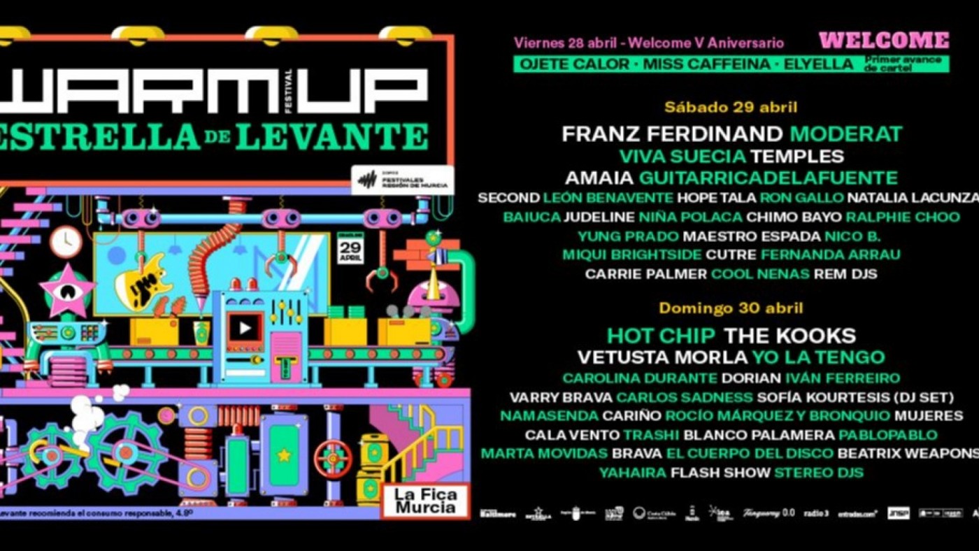 Franz Ferdinand actuarán el 29 de abril y Hot Chip y The Kooks el día 30 en el 'Warm Up'