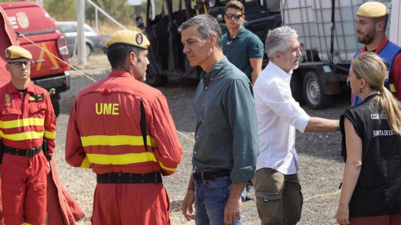El Gobierno declarará como zona de emergencia los territorios afectados por los incendios