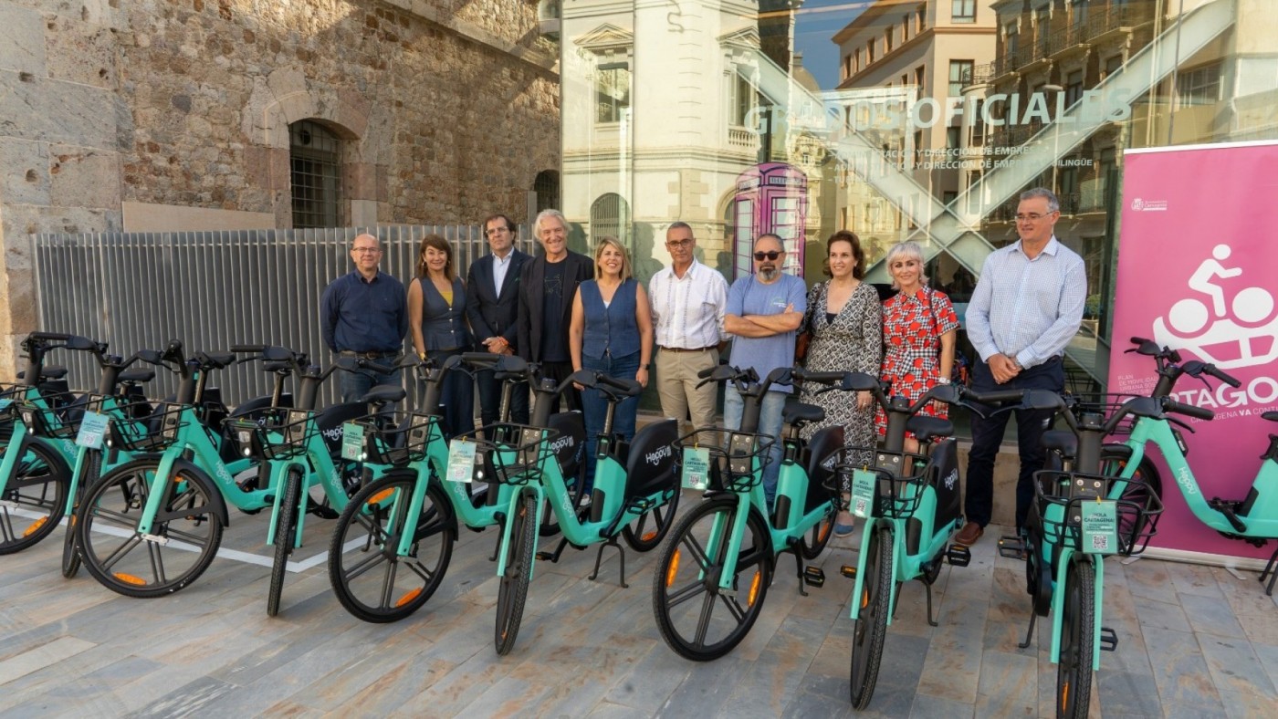 Cartagena pone en marcha el nuevo servicio de bicicletas eléctricas con 120 unidades iniciales