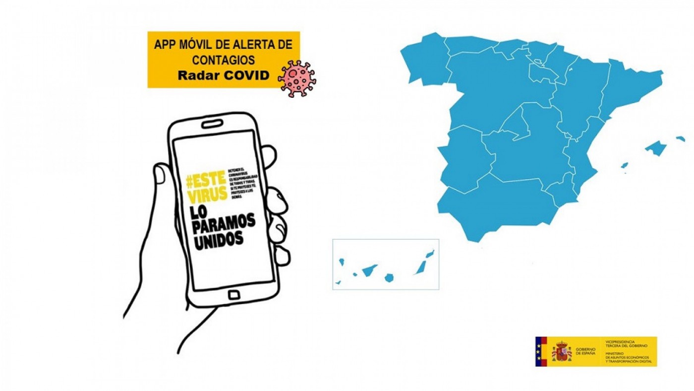 La aplicación móvil Radar COVID. MINISTERIO DE TRANSFORMACIÓN DIGITAL