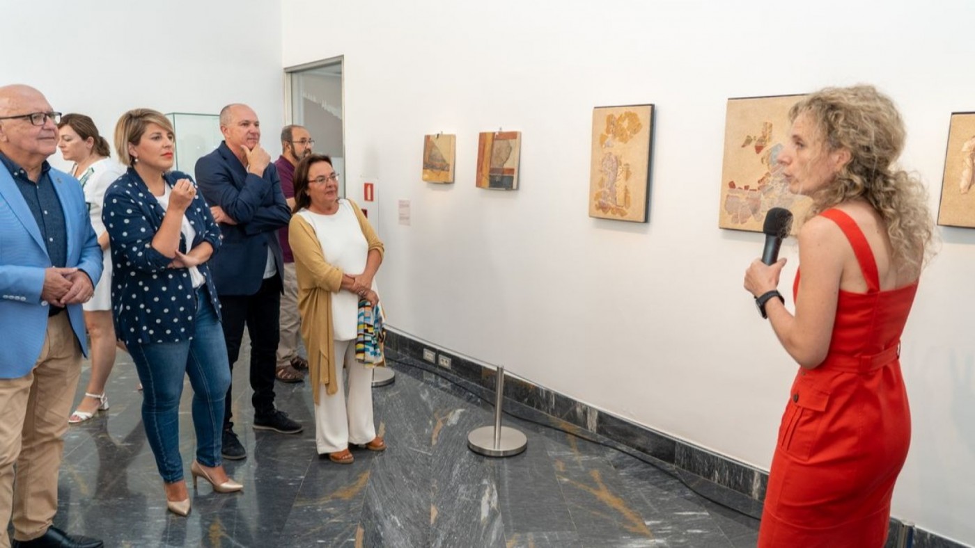 La primera exposición de pintura mural de España está colgada en el museo de Teatro Romano de Cartagena
