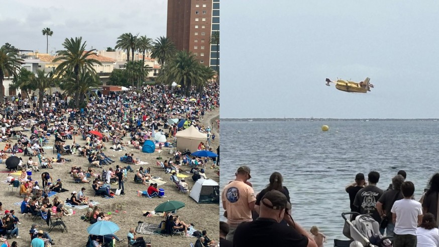 Atrasan una hora el Festival Aéreo de San Javier y reprograman exhibiciones por la previsión de lluvia