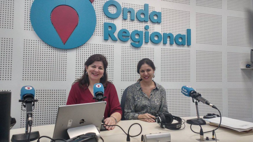 Nieves M. Hidalgo y Sandra Huertas en Onda Regional