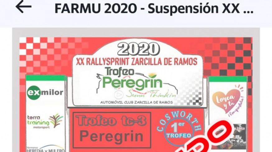 Suspendida la primera prueba de rally sprint de la temporada