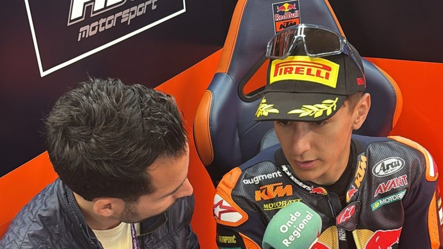 Álvaro Carpe: "He notado mucha mejoría en la moto"